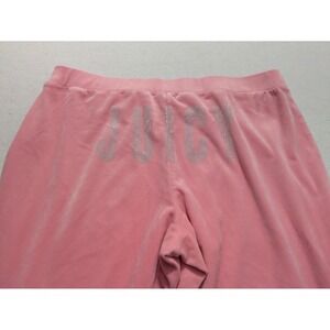 Juicy Couture Pink Velvet Flare Pants‎ Sweatpants Size XL Y2k